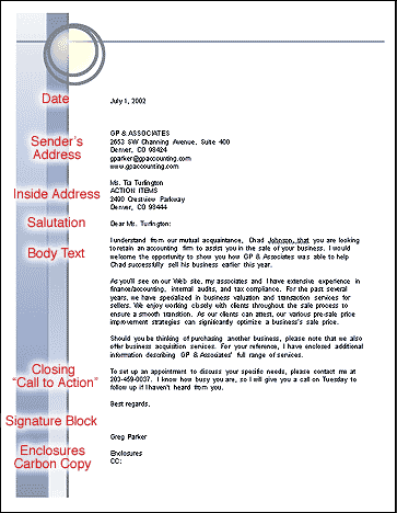 formal letter layout sample. This business letter format
