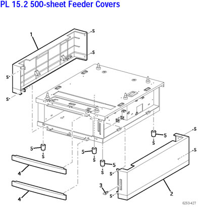 PL 15.2 500-sheet Feeder Covers