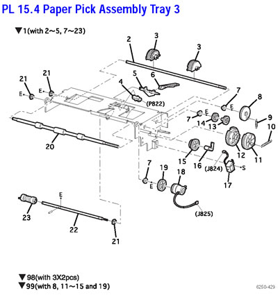 PL 15.4 Paper Pick Assembly Tray 3