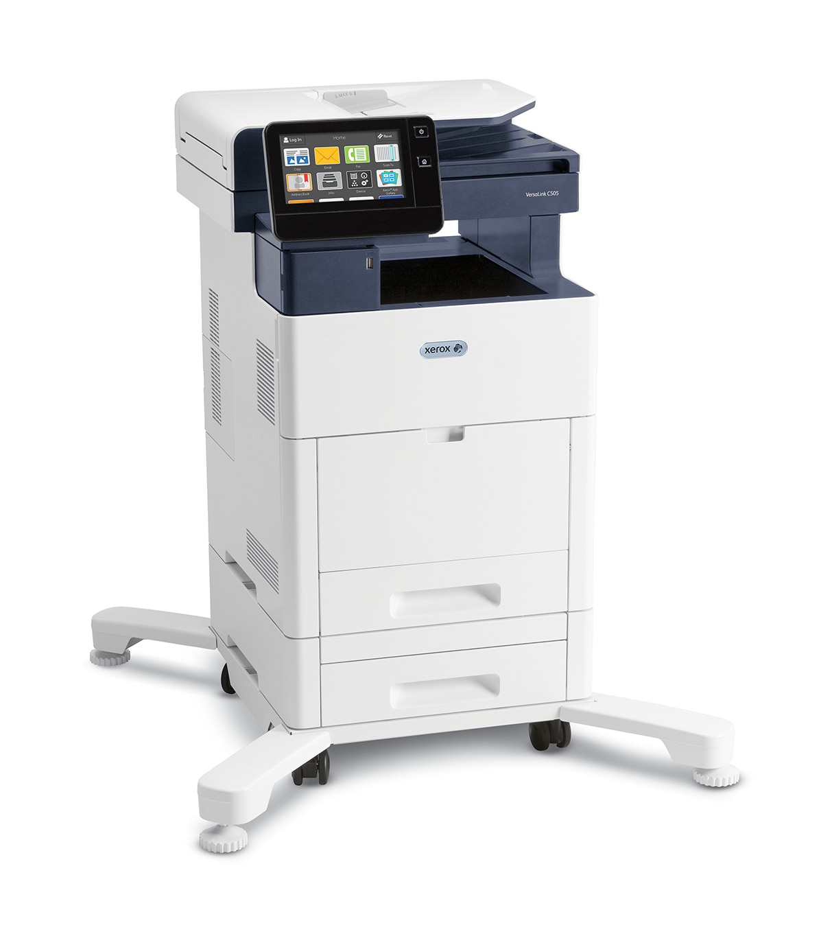  Xerox VersaLink C505 C505/XM Impresora multifunción LED,  fotocopiadora a color, fax/escáner, 45 ppm Mono/45 ppm Impresión a color,  1200 x 2400, impresión dúplex automática, 120000 páginas, 700 hojas, color  blanco 
